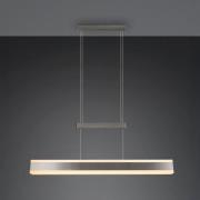 Trio Lighting LED-hänglampa Arcola, nickelfärgad, 152 cm, CCT Touchdim...