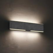 Trio Lighting LED-batteridriven vägglampa Conchita, bredd 32 cm, svart...