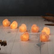 Wagner Life Ljusslinga med lysande kristaller i form av hjärtan, saltk...