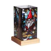 Wagner Life LED-bordslampa Art Light Zwerg, träsockel, akryl, färgglad