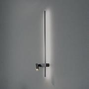 Nowodvorski Lighting Vägglampa EASY RIGHT, svart Bredd 80 cm Metall GU...