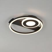 Reality Leuchten LED-taklampa Horus, svart, 2 500 lm, 3 000 K, metall