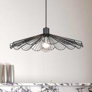 Reality Leuchten Pendellampa Margarita, Ø 50 cm, svart, E27, metall