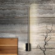 Schuller Valencia LED-vägglampa Stick, höjd 80 cm, svart, metall