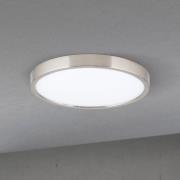 ORION LED-taklampa Disc, nickelfärgad satin, Ø 24 cm, CCT