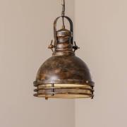 Opviq Hänglampa Saglam, 1 lampa, antik mässing, Ø 30 cm, metall