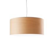 LZF LAMPS LZF LED-hänglampa Gea, bokfärgad, Ø 42 cm, trä