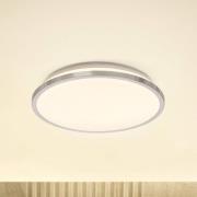 OSRAM LED-taklampa BATHROOM, krom, Ø 30 cm, IP44, CCT