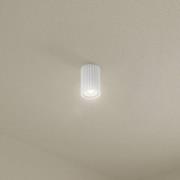 SOLLUX LIGHTING Carbon taklampa, vit, höjd 10 cm, aluminium