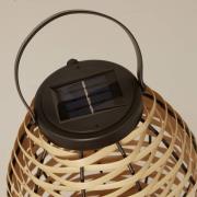 Searchlight Solar-LED-terrasslampa Netan, brun, rotting, 23 cm, IP44