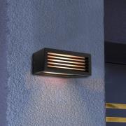 Deko-Light Utomhusvägglampa Rilongo avskärmad, upp/ner, aluminium, mör...
