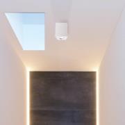 Deko-Light Takspotlight Bengala kantig, vit, aluminium, GU10, vinkling...