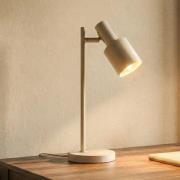 Lindby bordslampa Ovelia, beige, metall, E27