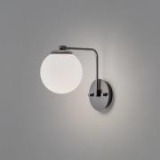 Opviq Vägglampa Daisy, svart, glas, höjd 22 cm, E27