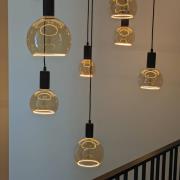 Segula hänglampa Spyder 3 Wave, svart, 3 lampor