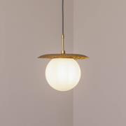 Opviq Hänglampa Anemon, guldfärgad, glas, Ø 30 cm, E27