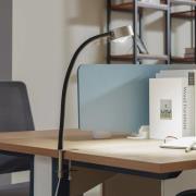 Lindby skruvklämlampa Jyla, matt nickel, GX53, flexibel arm