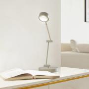 Lindby bordslampa Jyla, 36 cm, matt vit, GX53, flexibel