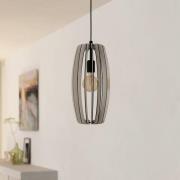 EGLO Bajazzara hängande lampa, en burkskärm, sandfärgad