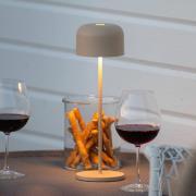 Konstsmide LED-batteridriven bordslampa Lille, höjd 36 cm, sandfärgad,...