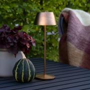 Konstsmide LED-batteridriven bordslampa Eze, matt koppar, 32 cm, IP54,...