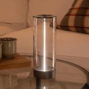 Konstsmide LED-batteridriven bordslampa Edison, höjd 24 cm, grå/klar, ...