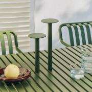 HAY LED-batteridriven bordslampa HOST PORTABLE, olivgrön, 30 cm, IP44