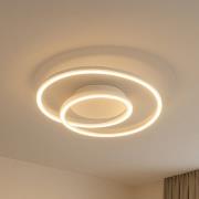 FISCHER & HONSEL LED-taklampa HOLY, sand, Ø 49 cm, fjärrkontroll, CCT,...