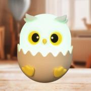 FH Lighting LED-batterilampa Ella, blå, höjd 12 cm, silikon