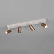 Reality Leuchten Spot Taryn, brun, längd 62 cm, 4 lampor, GU10