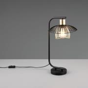 Reality Leuchten Bordslampa Lauris, matt svart, höjd 44 cm, metall, E2...