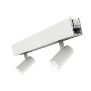 The Light Group SLC LED-spot Click, vit, 2 lampor, längd 56 cm, CCT, D...