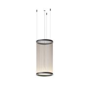 Vibia LED-hänglampa ARRAY beige 73 x 37 cm cylinder 927 dimbar