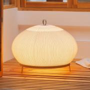 Vibia LED-golvlampa KNIT, 51 x 65 cm, beige, textil