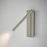 Bover LED-vägglampa Arid A/03 grå, aluminium, 2 700 K