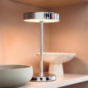 Dyberg Larsen LED-batteridriven bordslampa Starlight, krom, metall