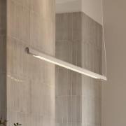 GEJST Hänglampa Radent, vit, längd 138 cm, G13 LED