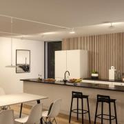 Paulmann URail LED-pendellampa Hildor, signalvit, 3 000 K