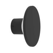 EGLO LED-utomhusvägglampa Rigosa, svart, Ø 10 cm, metall