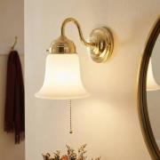 Berliner Messinglampen Vägglampa Sibille i polerad mässing