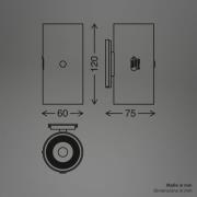 Briloner LED-batteridriven LED-vägglampa Isy, matt svart, plast, 3 000...