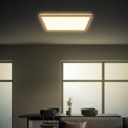 Briloner LED-taklampa Tava Wood, 42 x 42 cm, plast, 3 000 K