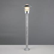 Trio Lighting Väglampa Ruvuuma, zinkfärgad, höjd 100 cm, metall, IP44