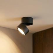 Lindby takspotlight Thorid, 19 cm, set om 2, svart, G9