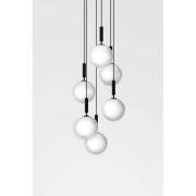 Nuura Aps Nuura ljuskrona Miira 6 Large, grå/opal, 6 lampor.