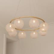 Nuura Aps Nuura ljuskrona Miira 8 Circular, Ø 100 cm, mässing/klar