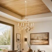 ONLI Ljuskrona Collana metall 6 lampor elfenben