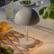 Nordlux LED-batteridriven bordslampa Ellen To-Go, grå, aluminium