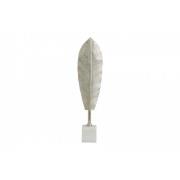 Nordal - MAUI deco leave stand, silver finish
