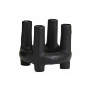 Nordal - SENJA candle holder, 4 candles, black